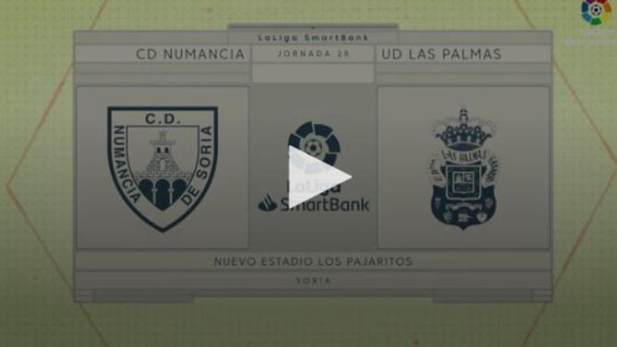 Resumen de las jugadas más destacadas del CD Numancia - UD Soria