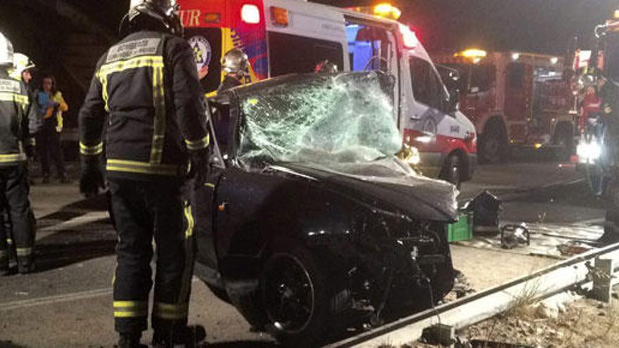 Fotografía del accidente ocurrido cerca de Rivas-Vaciamadrid.