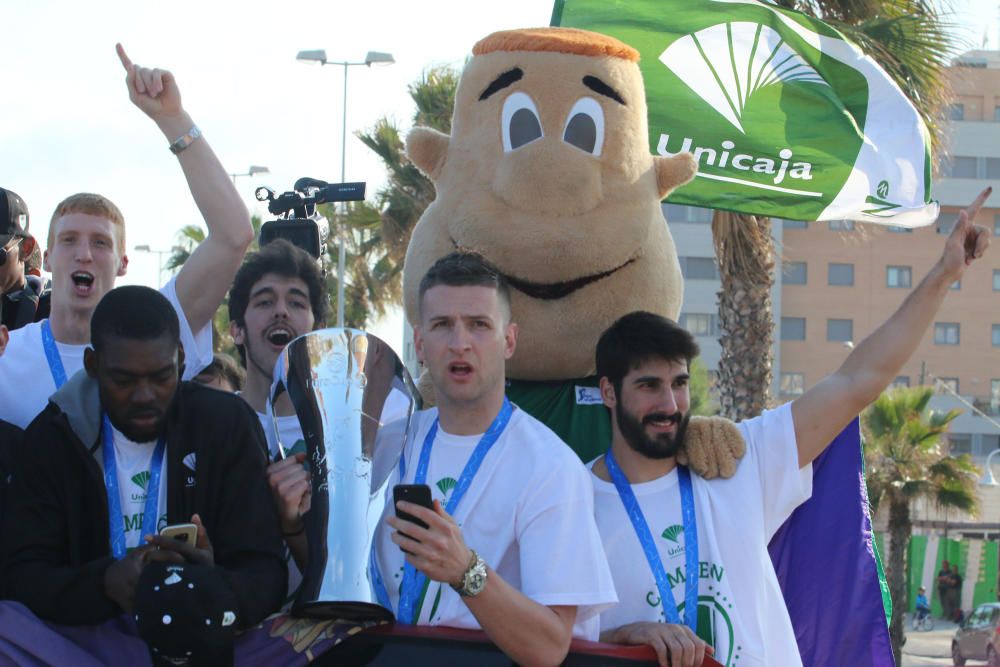 Málaga se lanza la calle para celebrar la EuroCup