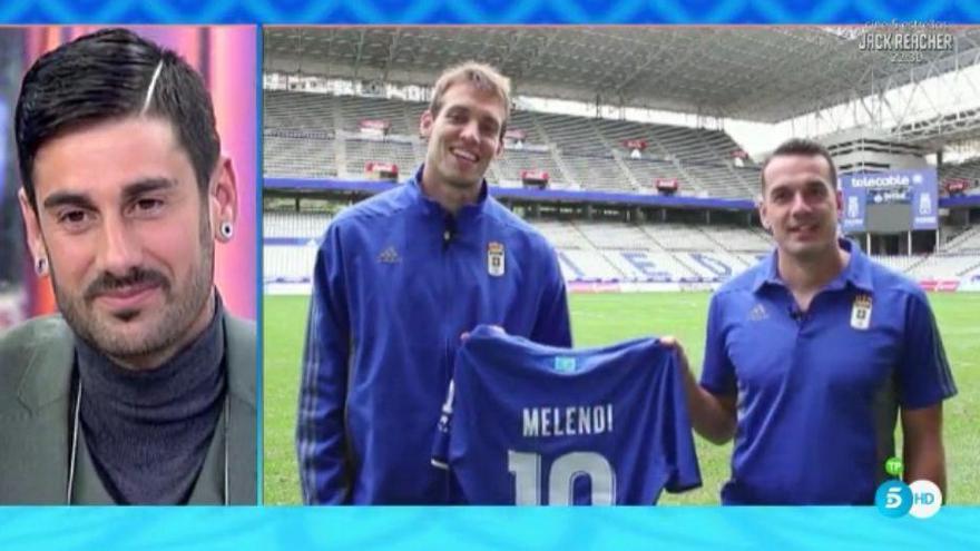 Los jugadores del Oviedo sorprenden a Melendi