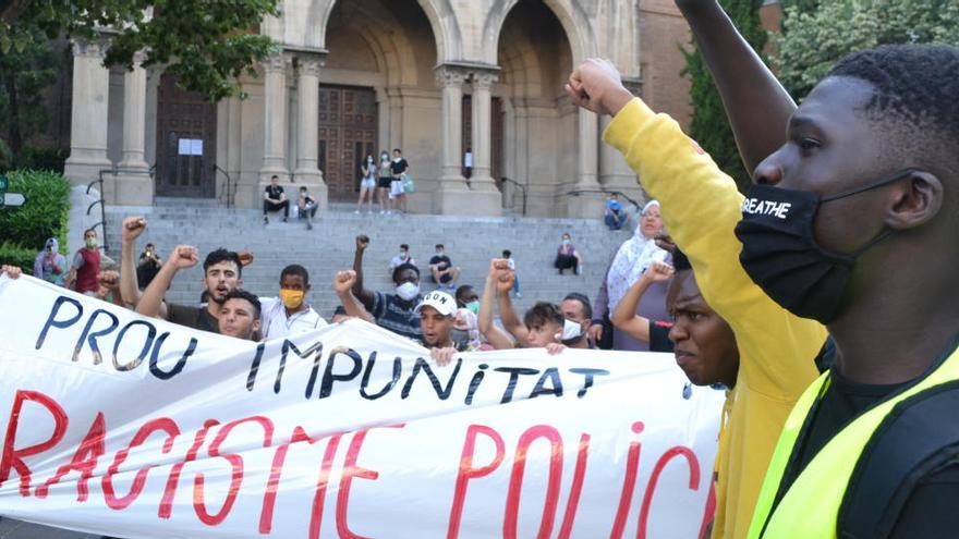 Manifestació a Manresa, el juny passat, en suport al jove Wubi