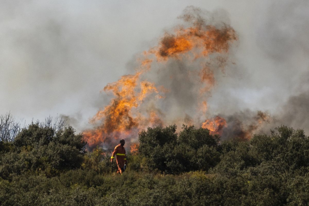 Las imágenes más impactantes del incendio en Bejís