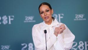 La presentadora Eva González a su llegada a la firma del libro de honor por el día de Andalucía. A 27 de febrero de 2026 en Sevilla, Andalucía (España). Los galardonados con los títulos de Hijo Predilecto e Hija Predilecta y las Medallas del próximo Día de Andalucía acuden a firmar en el Libro de Honor en San Telmo, donde serán recibidos por el presidente de la Junta de Andalucía, Juanma Moreno. 27 FEBRERO 2026 Francisco J. Olmo / Europa Press 27/02/2026. Eva González;;Francisco J. Olmo;
