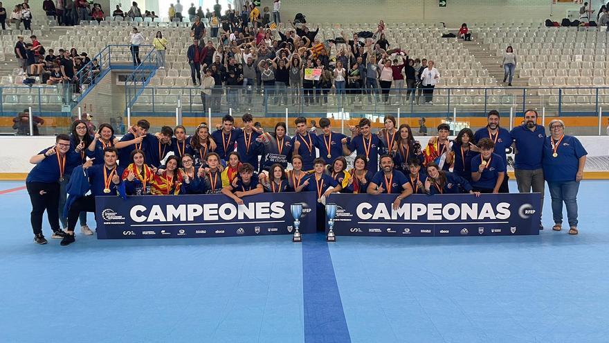 La selección valenciana copa el Nacional Sub’15 de hockey en línea