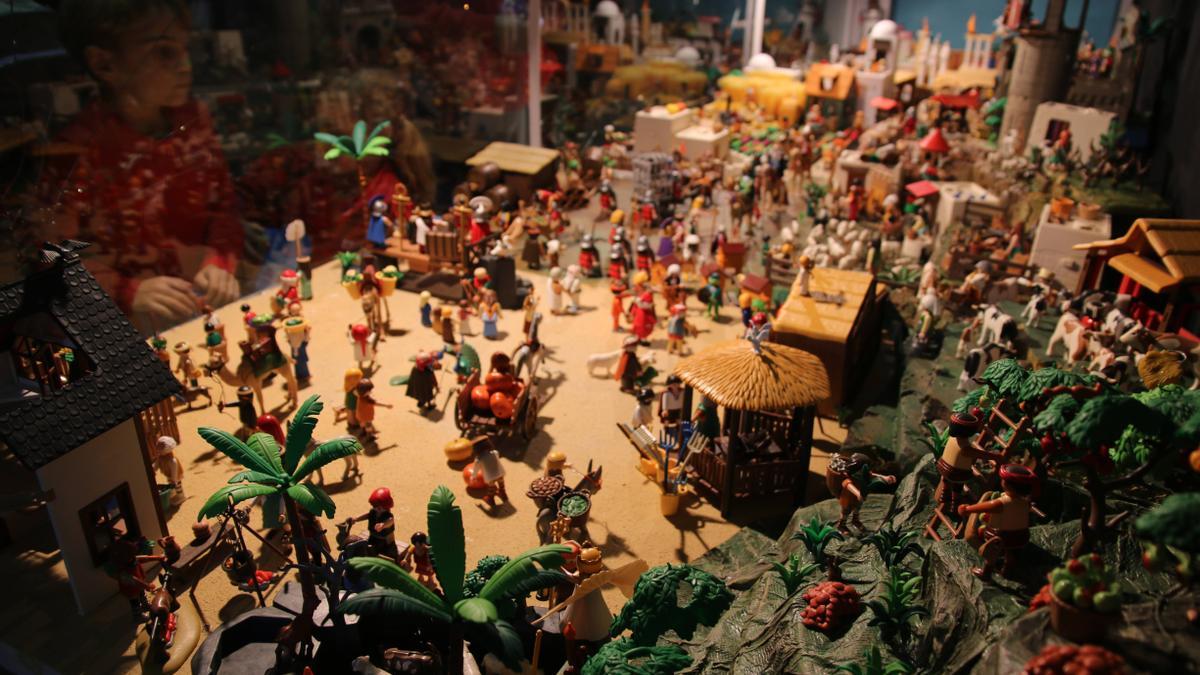 La exposición de playmobils es ya un clásico en la Navidad de Burriana.