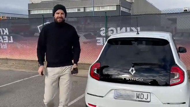 Gerard Piqué llega a la Kings League en un Twingo