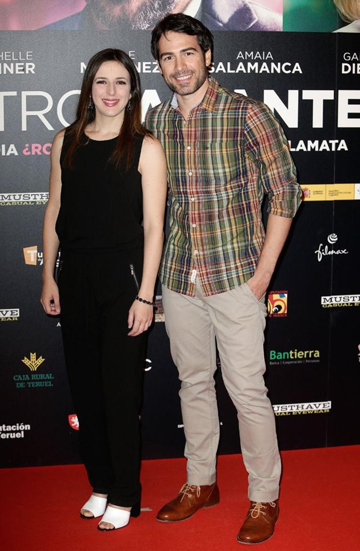 Alejandro Tous y Ruth Nuñez en el estreno de 'Nuestros amantes' en Madrid