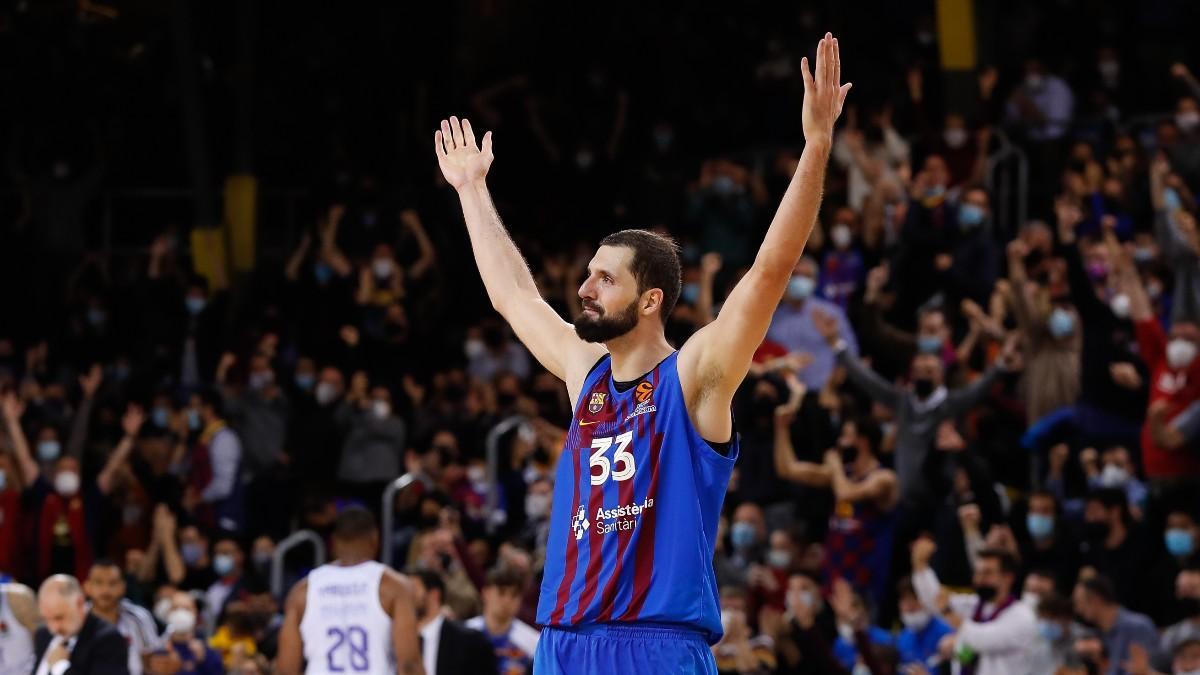 Mirotic celebra la victoria ante el Real Madrid