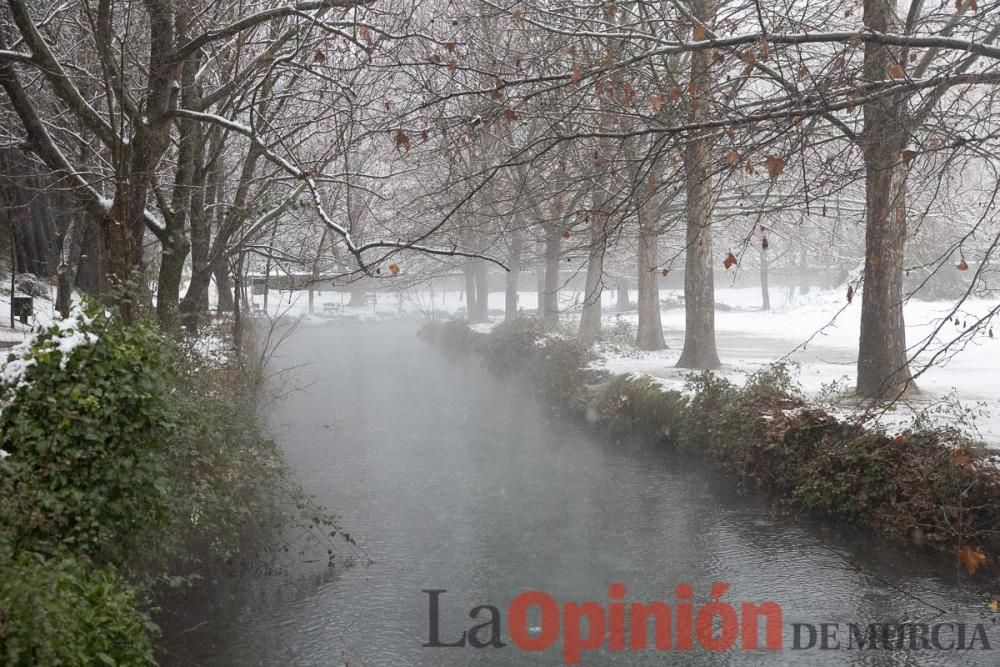 Nieve en las Fuentes del Marqués de Caravaca