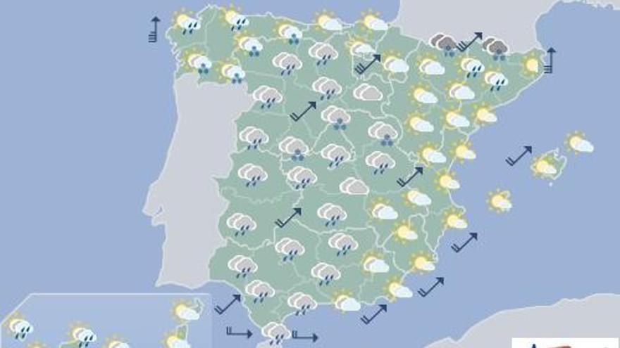 Nubes y lloviznas al norte y despejado en el resto de Canarias