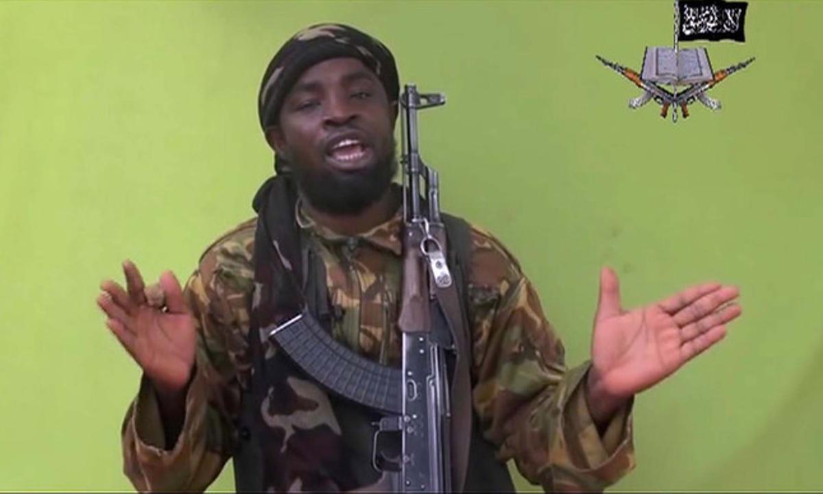 El líder de Boko Haram, Abubakr Shekau, en una imatge de l’abril passat.