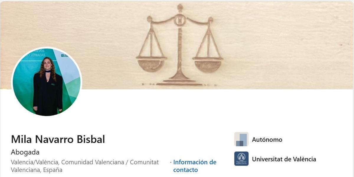 Perfil de LinkedIn de Mila Navarro