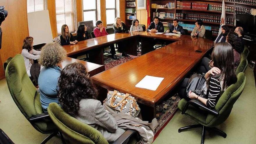 Imagen de una reunión de la junta de jueces de Vigo. // Marta G. Brea