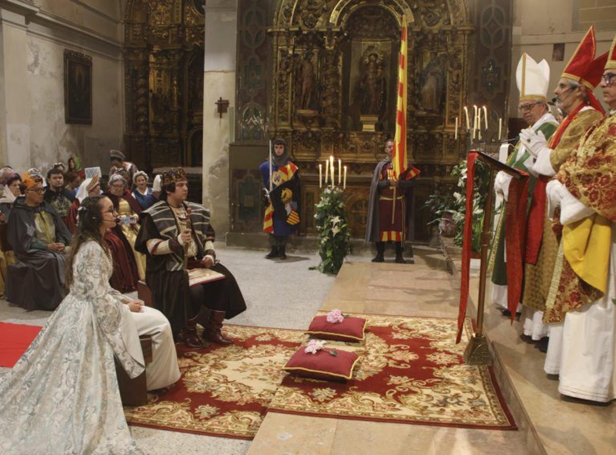La recreación de la boda es el momento central. |