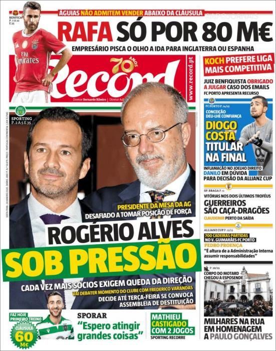 Portada RECORD viernes 24 enero 2020