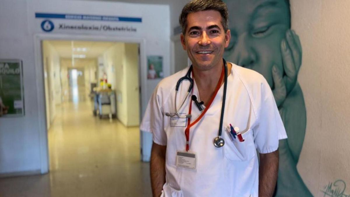 Santiago Cebrián es el jefe de Pediatría del área sanitaria de Ourense desde hace seis años.
