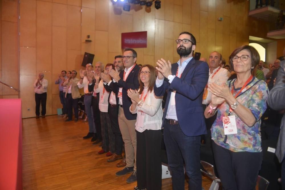 Clausura del congreso del PSRM en Cartagena