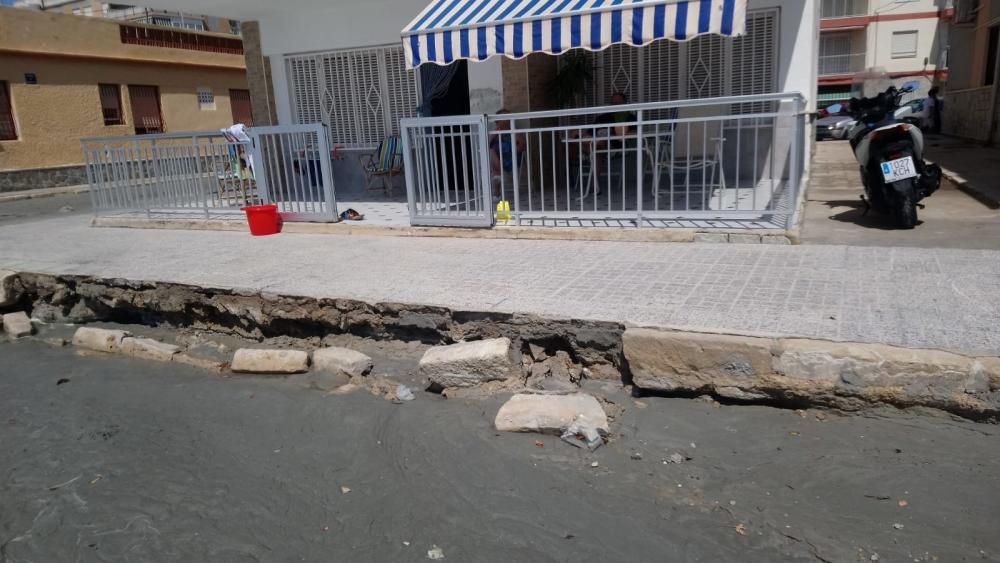 Los efectos de la lluvia en Elche y Santa Pola