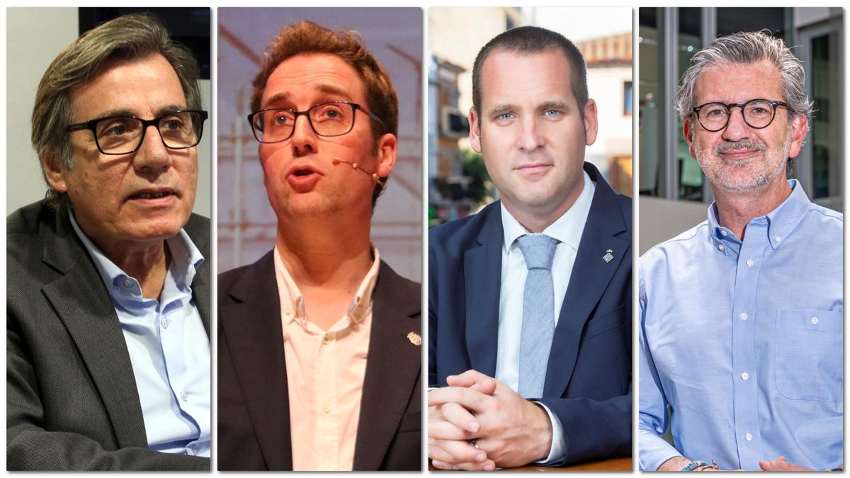Combo de los alcaldes; Xavier Fonollosa de Martorell, Jordi Masquef de Figueres, Marc Buch de Calella y Josep Maria Vallés de Sant Cugat Combo de los alcaldes; Xavier Fonollosa de Martorell, Jordi Masquef de Figueres, Marc Buch de Calella y Josep Maria Vallés de Sant Cugat