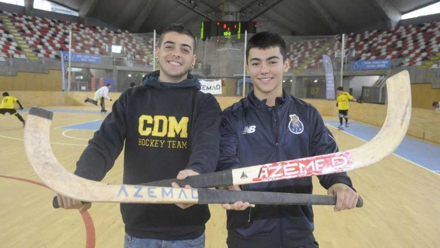 Echeverri y Castaño, en el Palacio de Riazor.