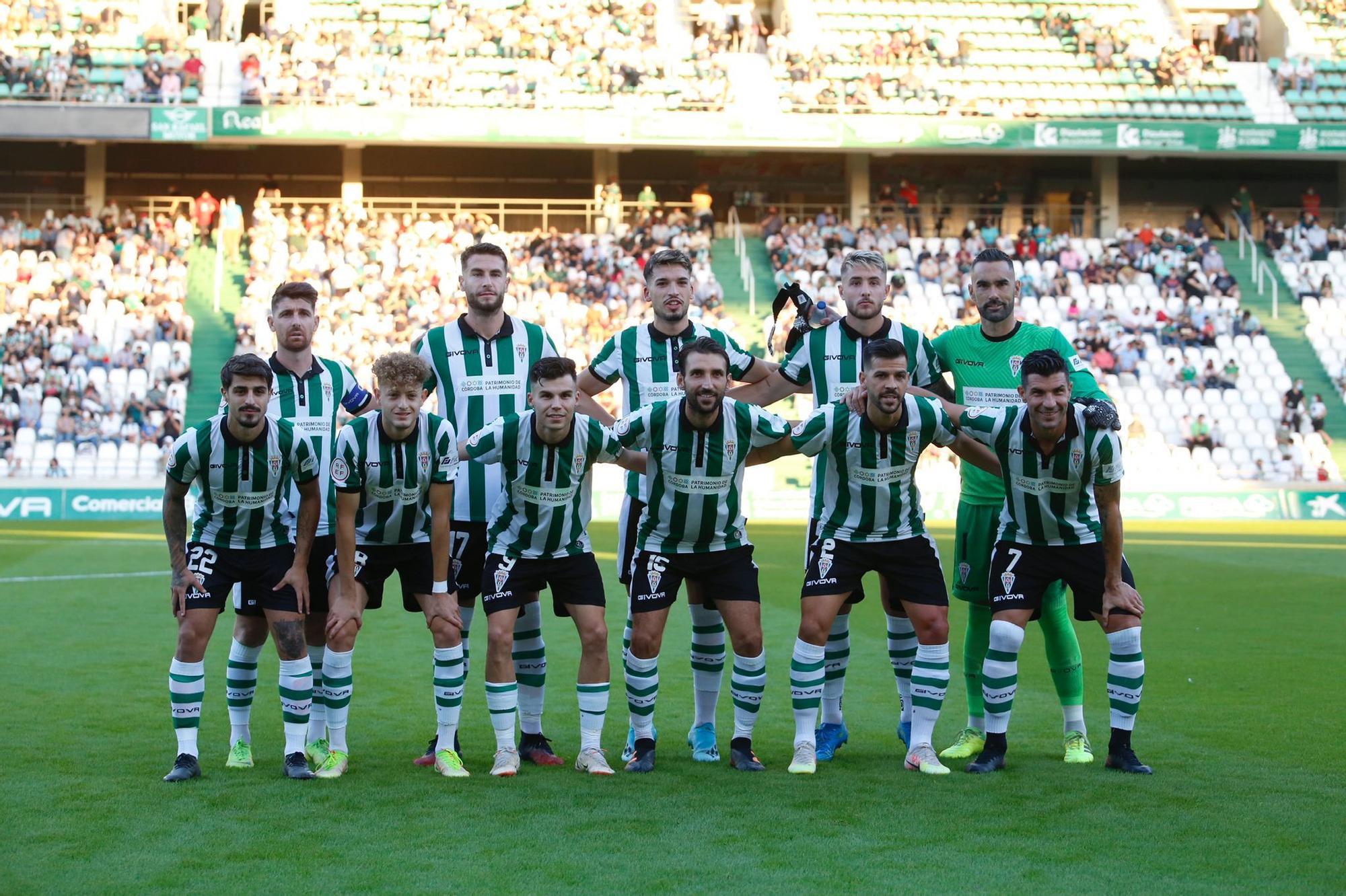 El once inicial del Córdoba CF.