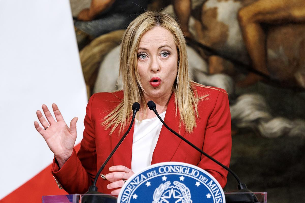 La primera ministra de Italia, Giorgia Meloni.