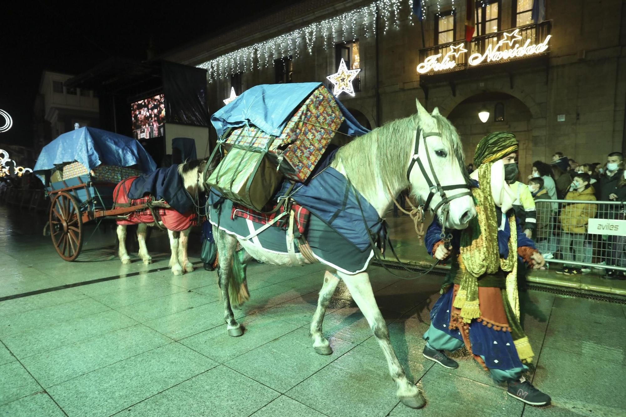 Cabalgata de Reyes Magos en Avilés