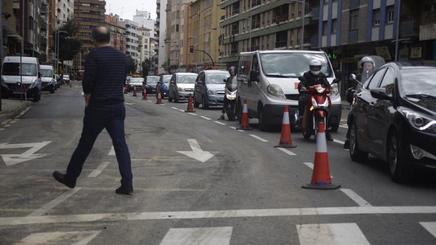 Las obras de asfaltado de la avenida Goya de Zaragoza terminan antes de lo previsto
