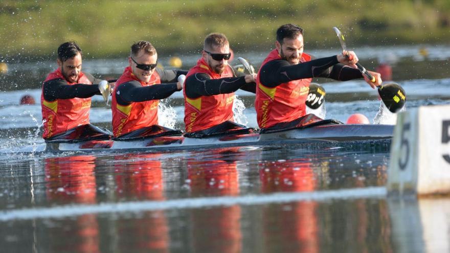 El K4 masculino de Craviotto, Arévalo, Cooper y Germade . | RFEP