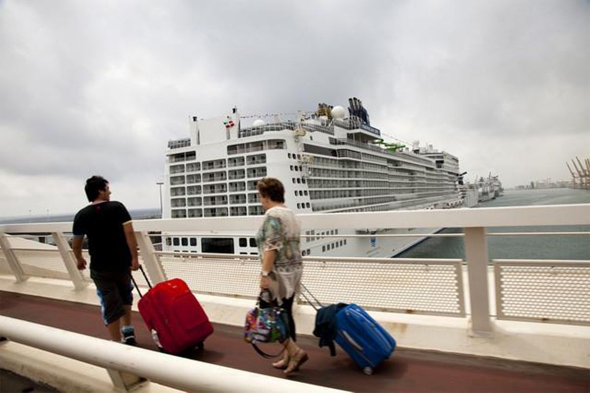 Arribada al port de Barcelona.