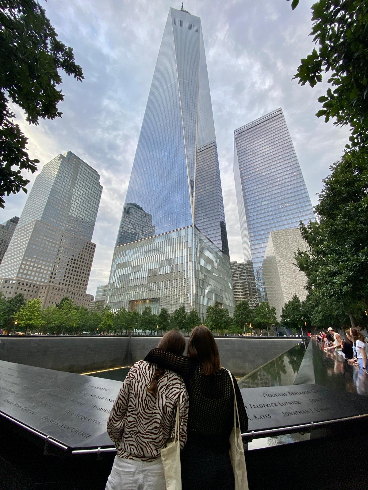 Imagen de un viaje de Sonia a Nueva York junto a sus hijas Adriana y Ainhoa.