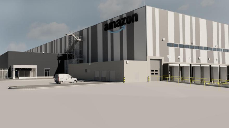 Una imatge renderitzada del projecte del nou centre d&#039;Amazon.