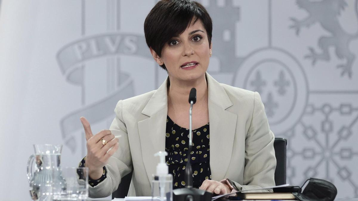 La ministra de Política Territorial y portavoz del Gobierno, Isabel Rodríguez.