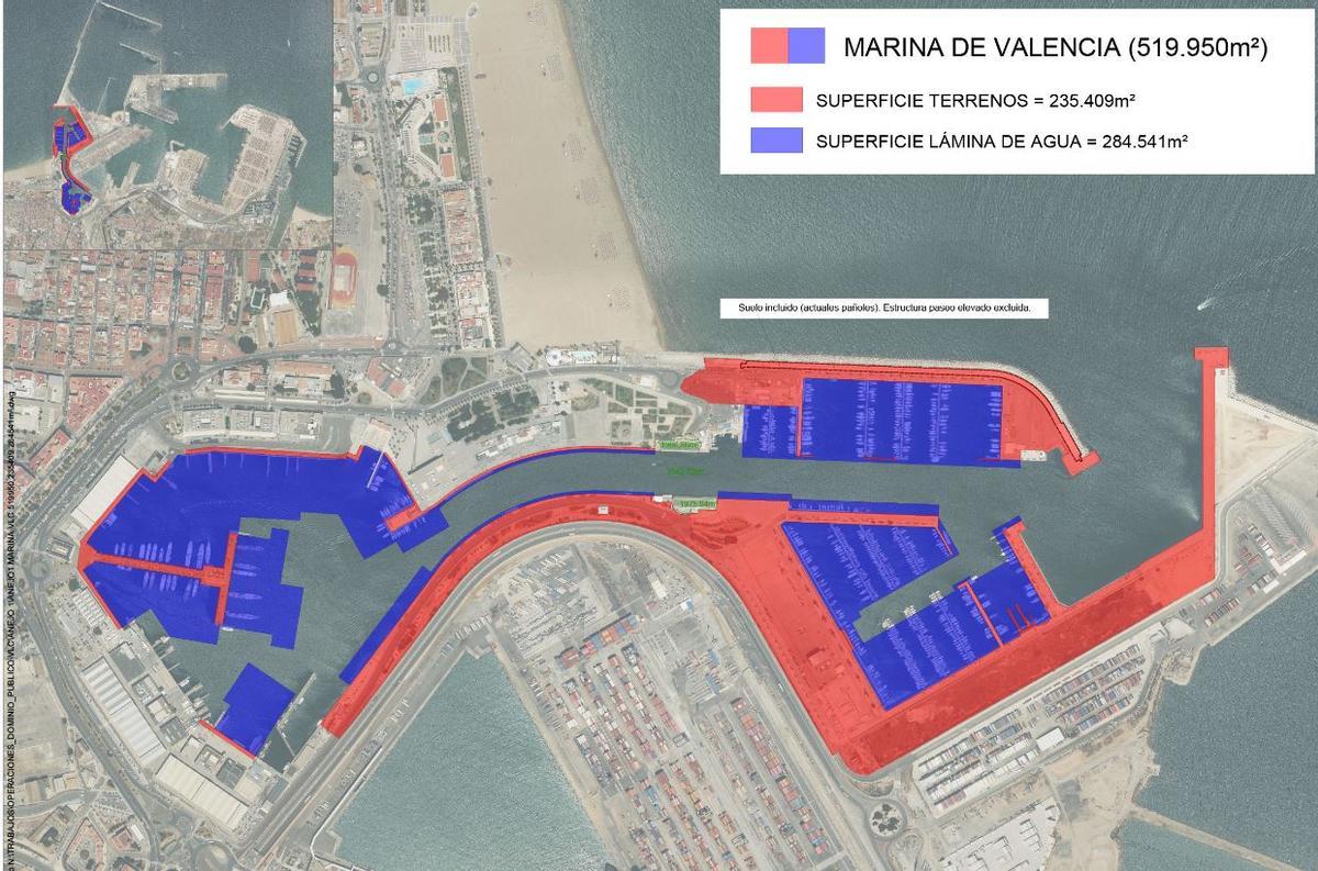 Plano del ámbito de la concesión de Ocibar