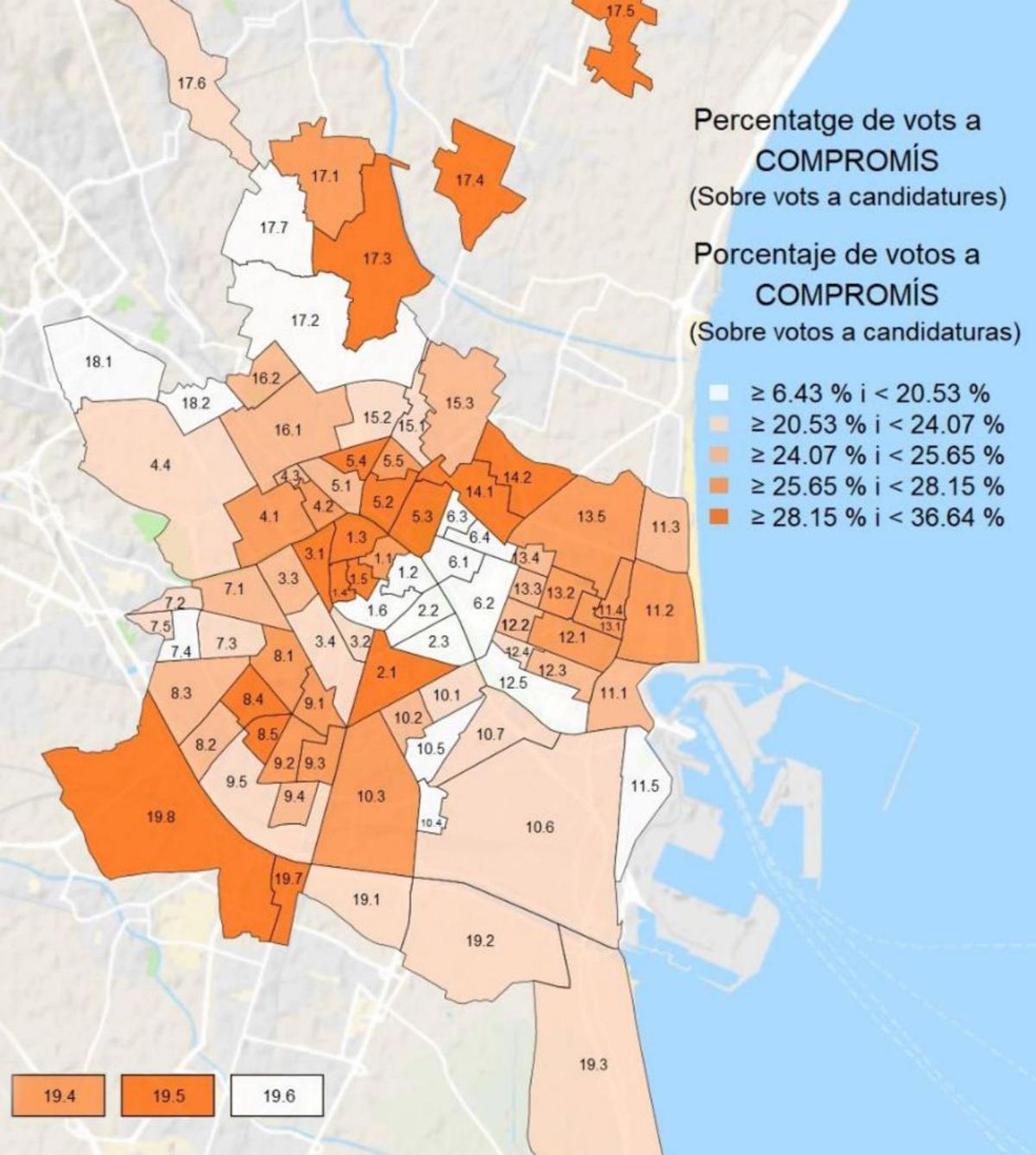 Vox se afianza en la huerta y la izquierda resiste en barrios obreros