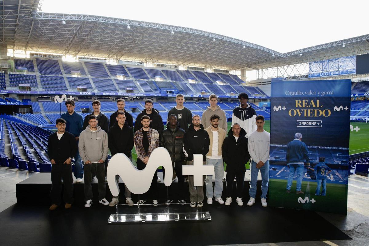 La plantilla, en el Tartiere.