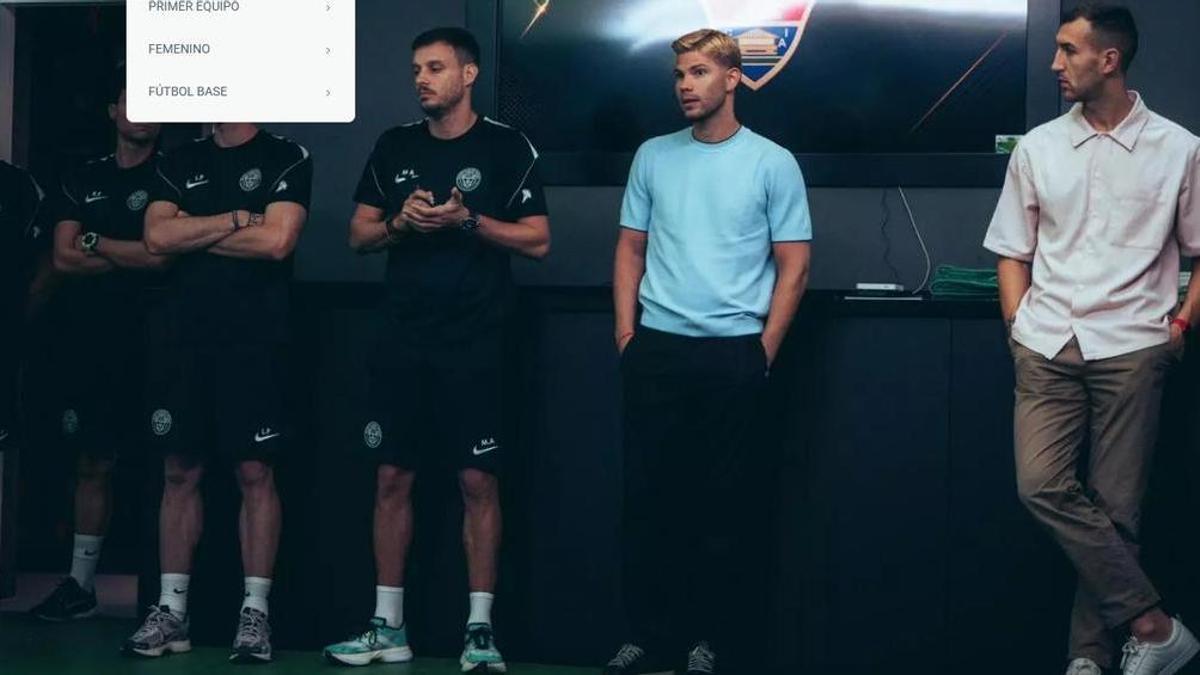 Anselmi, junto a Schinocca, el primer día de pretemporada del Elche