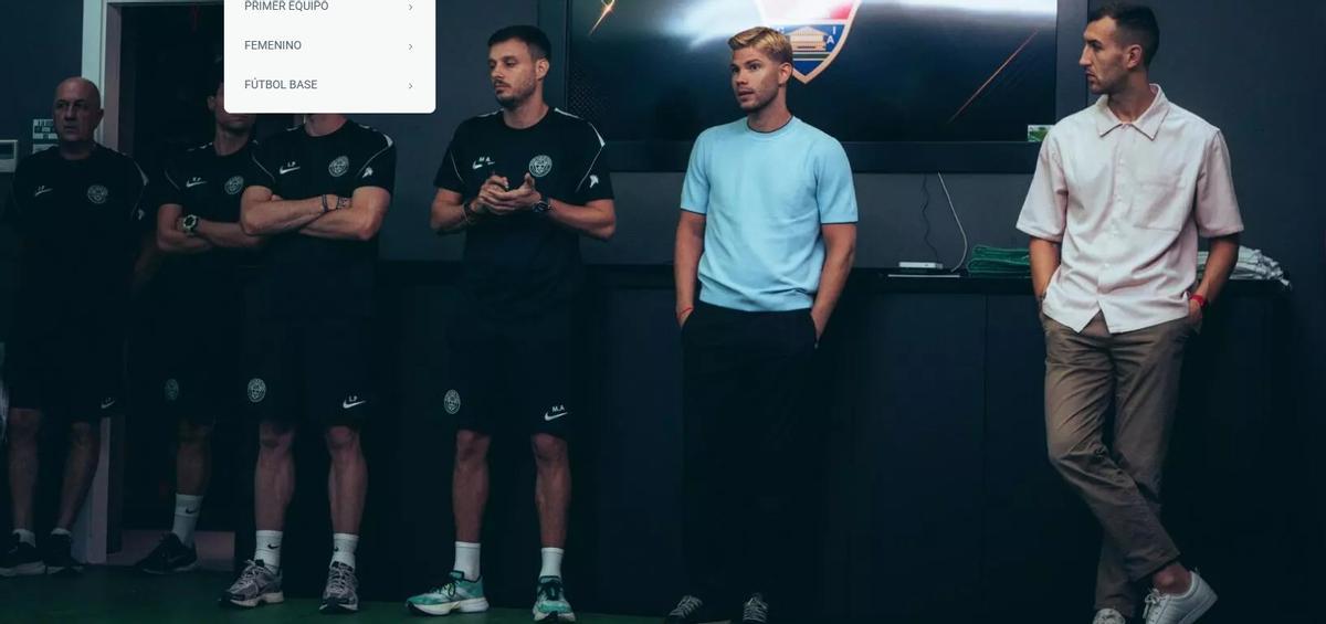Anselmi, junto a Schinocca, el primer día de pretemporada del Elche