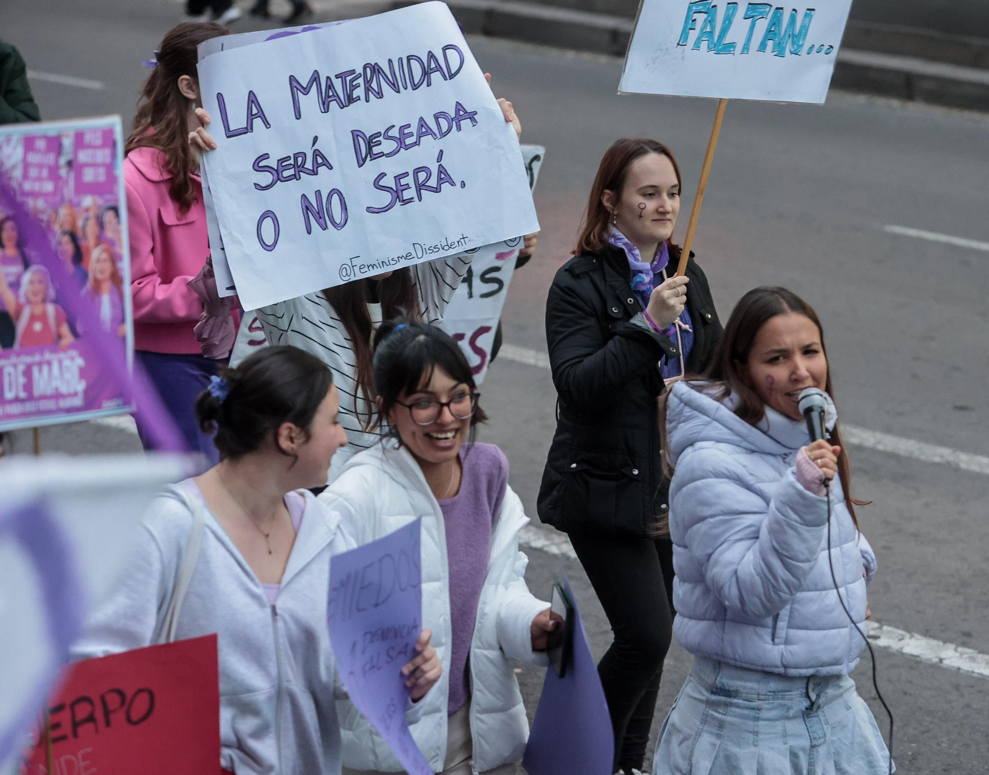 Marcha 8M en Alicante, día de la Mujer