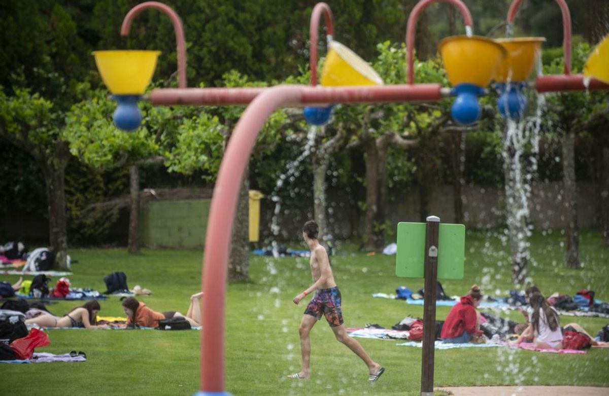 Una de las instalaciones en el Aquapark. | V. Casteleiro/ Roller Agencia