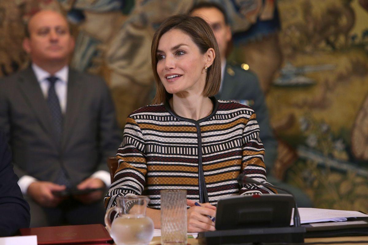 Letizia Ortiz presidiendo la reunión del Patronato sobre Discapacidad