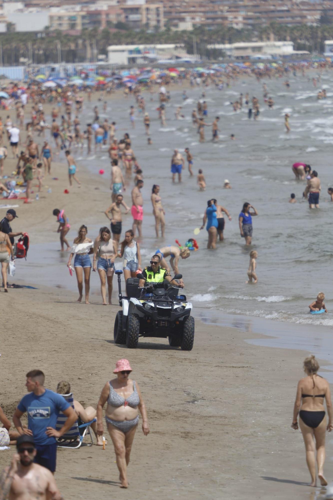 Playas llenas el último fin de semana de julio