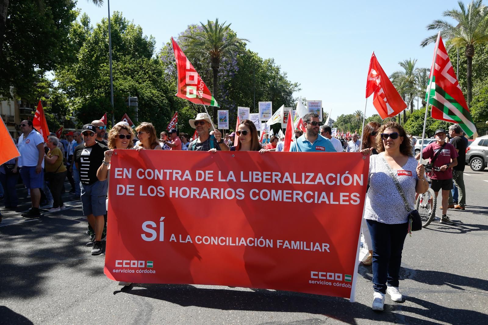 Manifestación por el Primero de Mayo en Córdoba