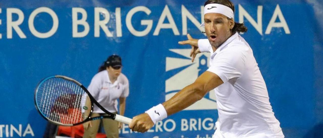 Feliciano López, durante el partido ante Tommy Robredo. | Mara Villamuza