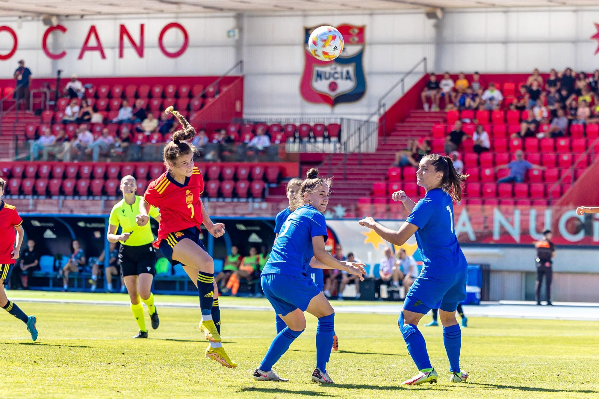 España sub 17 golea a Grecia en La Nucía. Torneo UEFA clasificatorio Eurocopa 2023