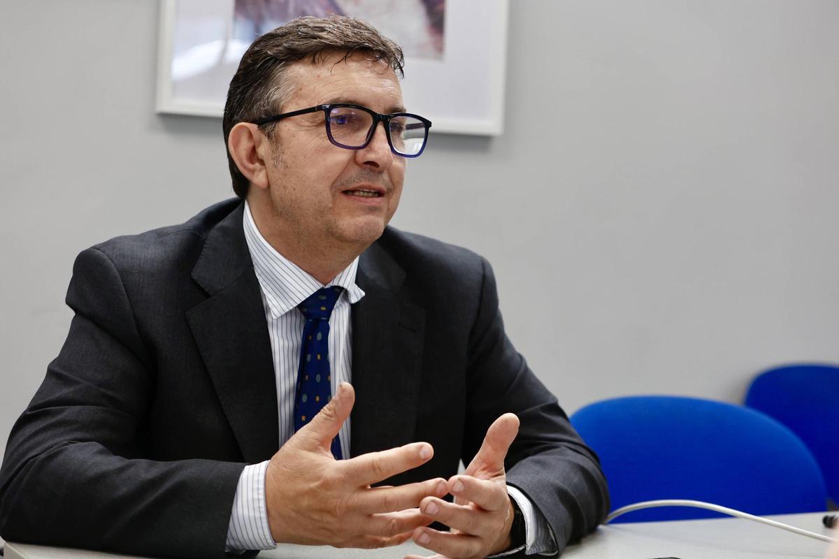 Vicente Lafuente, presidente de Femeval, en las instalaciones de Levante-EMV.