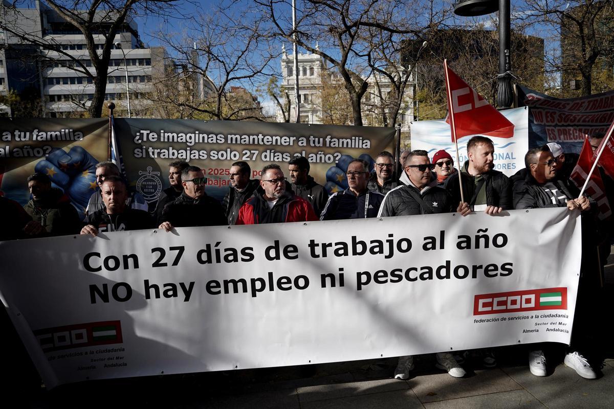 Un momento de la protesta en Madrid.