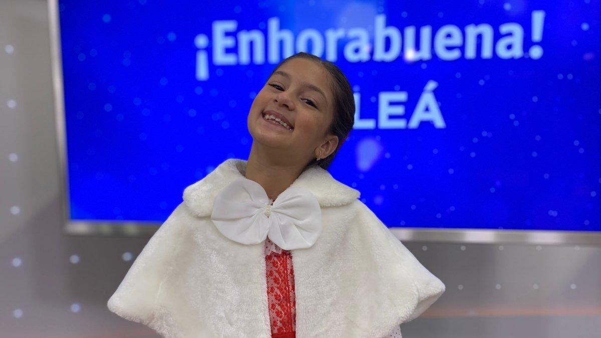 Soleá en la sala de prensa de RTVE tras quedar tercera en Eurovisión Junior 2020