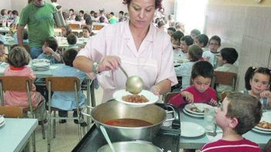 El comedor del colegio La Gesta, en una fotografía de archivo.