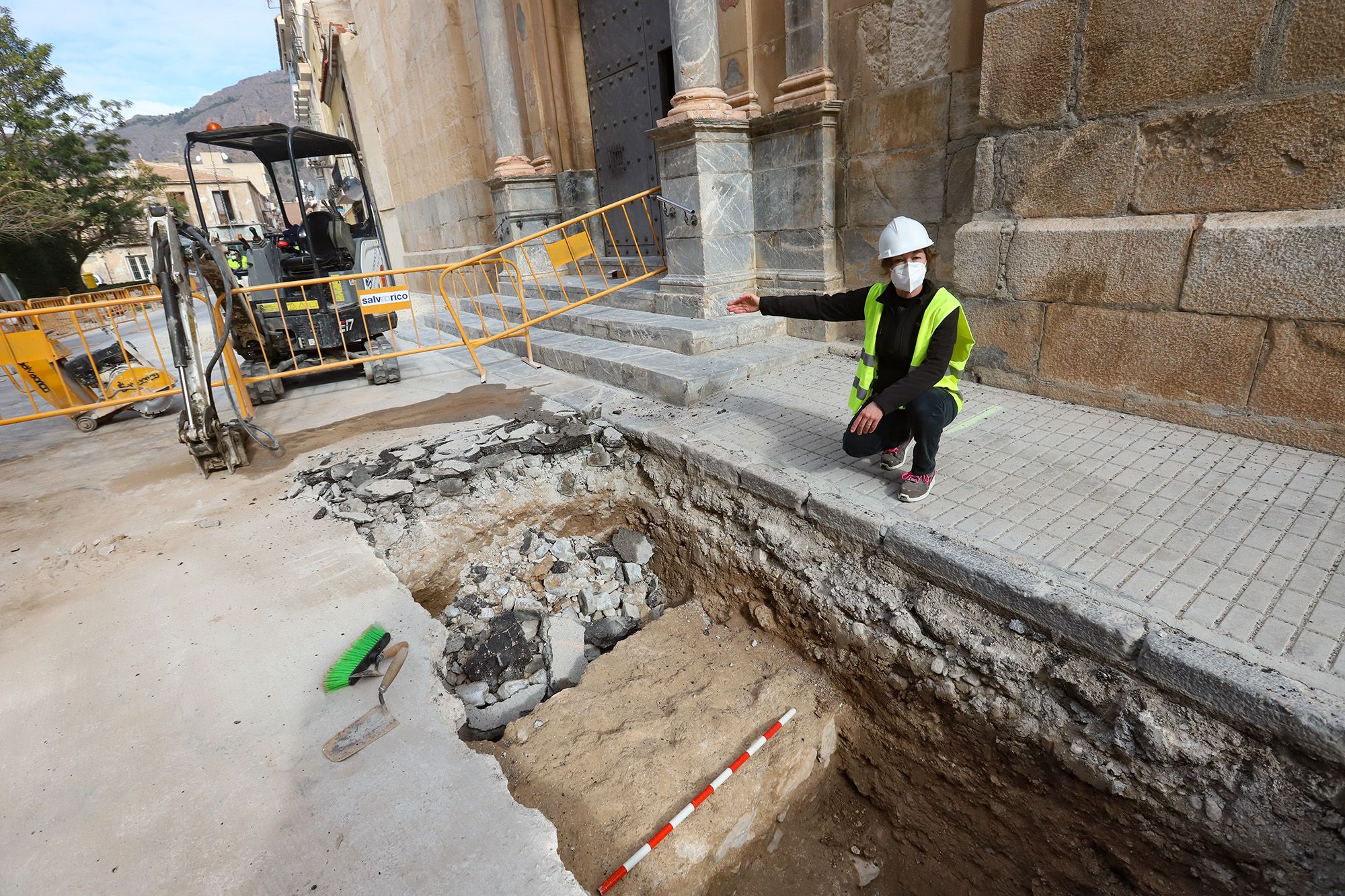 Localizan junto al Santuario de Monserrate una parte de la muralla islámica de Orihuela